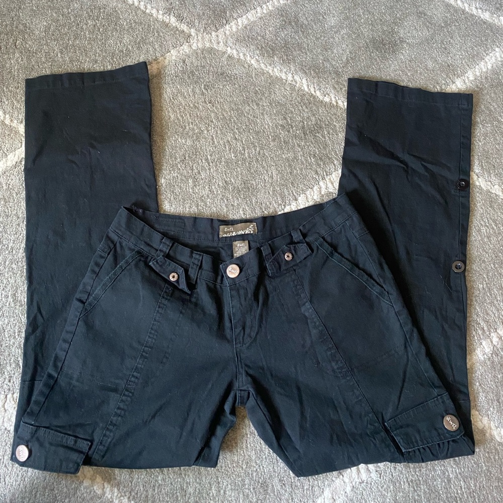 black cargo pants